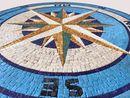 Mosaik Kompass, 110 cm Zoom