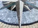 Mediterranean Compass Mosaic, 48" close-up