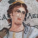 Греческая богиня, картина из мозаики, 100 см крупным планом
