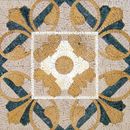 Gold and Emerald Decorative Mosaic, 36" close-up
