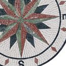 Mosaik Kompass Pink Grün, 60 cm Zoom