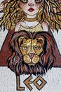 Leo Zodiac Mosaic крупным планом