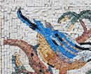 Blue Tit Bird Mosaic close-up