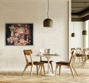 Kerzenlicht-Stillleben Mosaik, 75x90 cm in Ihrem Zuhause