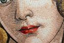 Botticelli Venus Mosaic Art Reproduction close-up
