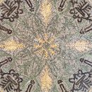 Round Nature-Inspired Mosaic, 40" close-up