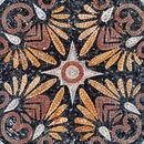 Round Art Deco Motif Mosaic, 30" close-up