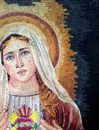Mother Mary Mosaic, 36"x48" close-up