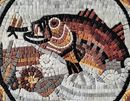 Trout Mosaic, 24" close-up