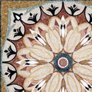 Flower-Inspired Pattern Mosaic, 48" close-up