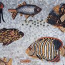 Marine Creatures Mosaic, 40" close-up