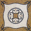 Square Goldenrod Decorative Mosaic, 48" close-up