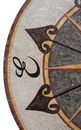 Sun and Spade Mosaic close-up