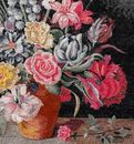 Pot of Flowers Mosaic close-up