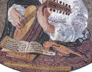 Musician Playing Oud Mosaic close-up