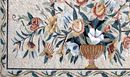 Blossoming Flowers in a Vase Mosaic close-up