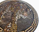 Jaguar Medallion Mosaic, 40" close-up