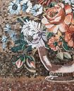 Display of Mixed Flowers Mosaic close-up