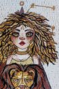 Leo Zodiac Mosaic крупным планом