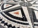 Mosaik Stern Schwarz Weiß, 90 cm Zoom