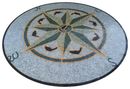 Mosaik Kompass Smaragd, 100 cm Zoom
