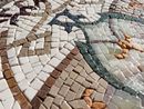 Art Deco Patterned Mosaic, 36" close-up