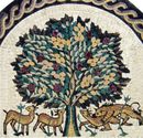 Дерево жизни, мозаика крупным планом