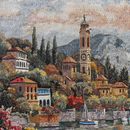 Средиземноморский пейзаж, мозаика крупным планом