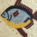 Рыба, мозаика крупным планом