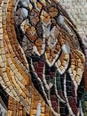 Golden Falcon Mosaic, 18"x36" close-up