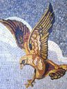 Tiger and Falcon Mosaic close-up