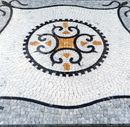 Mosaik Gold Grau Muster, 80 cm Zoom