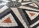 Mosaik Stern Schwarz Weiß, 90 cm Zoom