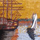 Sailboat Mosaic close-up