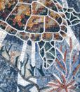Green Sea Turtle Mosaic close-up