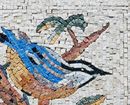 Blue Tit Bird Mosaic close-up