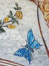 Yellow Roses and Butterfly Mosaic, 130x70 см крупным планом