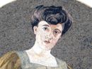 Edwardian Lady Mosaic close-up