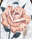 Pinke Rose Mosaik Zoom