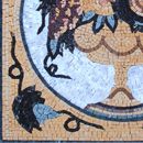 Gold Fruit Bowl Vignette Mosaic Wall Art, 36" close-up