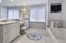 Round Fleur-de-Lis Pattern Mosaic in your home