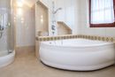 Tan and Rose Border Mosaic, 40"x10" in your home