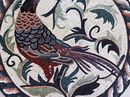 Pheasant Mosaic Medallion close-up
