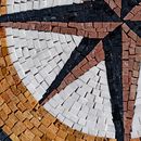 Copper Compass Mosaic close-up