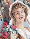 Woman and Cat Mosaic close-up