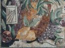 Flowers with Wine Mosaic, 48"x36" close-up
