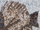 Brown Butterfly Fish Mosaic close-up