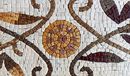 Winding Leaves Border Mosaic, 237"x10" close-up