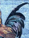 Rooster Mosaic close-up