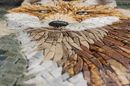 Red Fox Mosaic, 32" close-up
